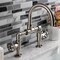 Kingston Brass KS2178RKX Bridge Bathroom Faucet with Push Pop-Up, Brushed Nickel KS2178RKX - alternate 4